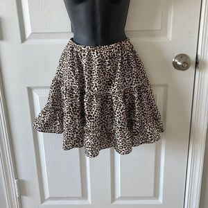 SHEIN Leopard print skirt size xs